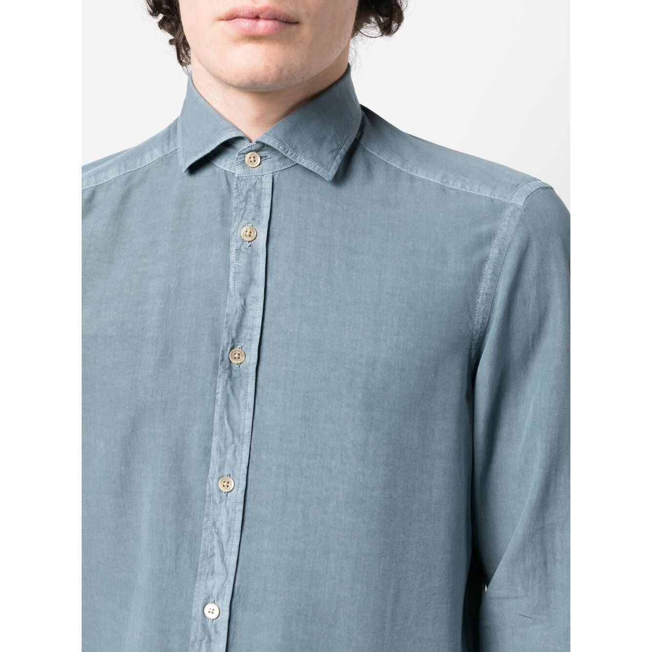 Boglioli Shirts Clear Blue Shirts Boglioli