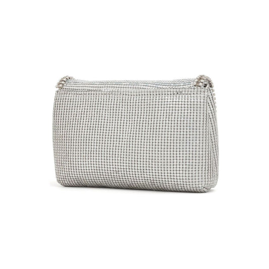 Rosantica crystal-embellished mesh bag Silver Handbag Rosantica