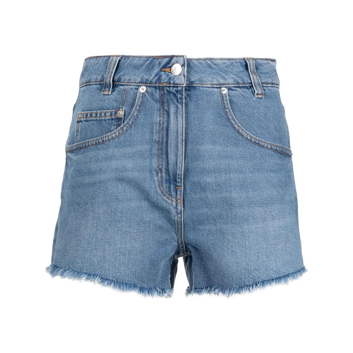 Iro Shorts Blue Short trousers Iro Light Slate Gray