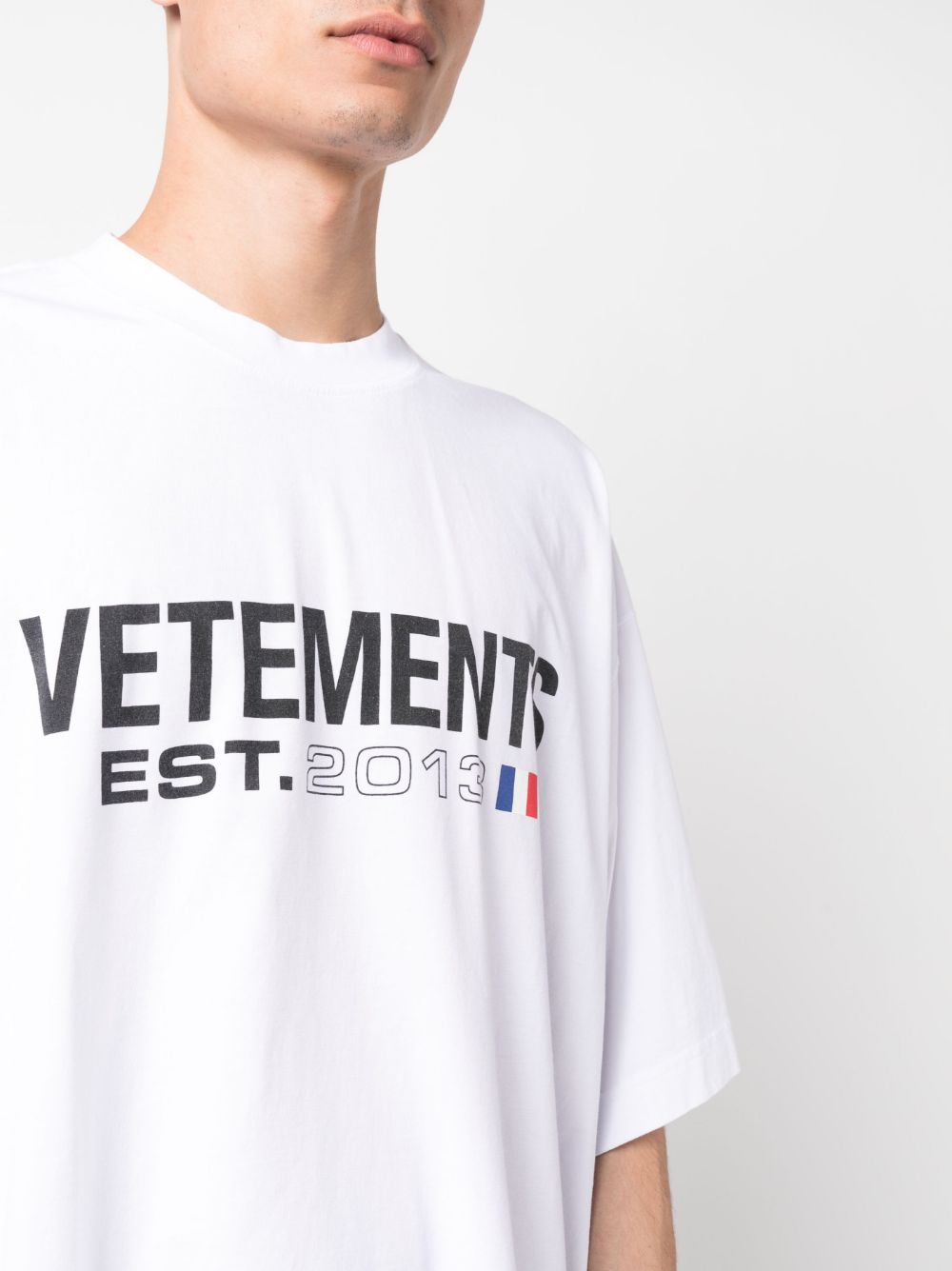 Vetements T-shirts and Polos White Topwear Vetements