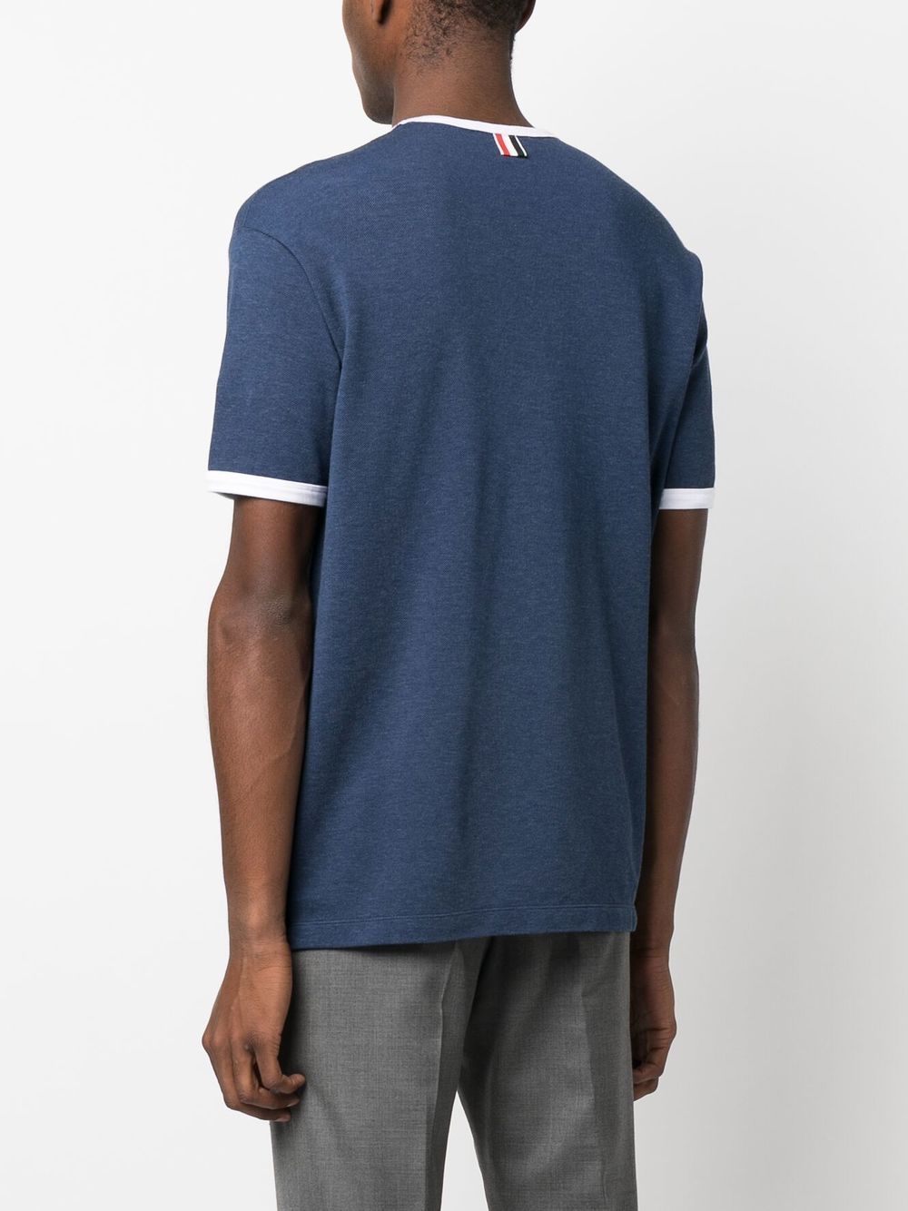 Thom Browne T-shirts and Polos Blue Topwear Thom Browne