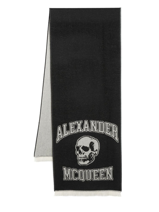 Alexander McQueen Scarfs Black Scarves Hats & Gloves Alexander Mcqueen