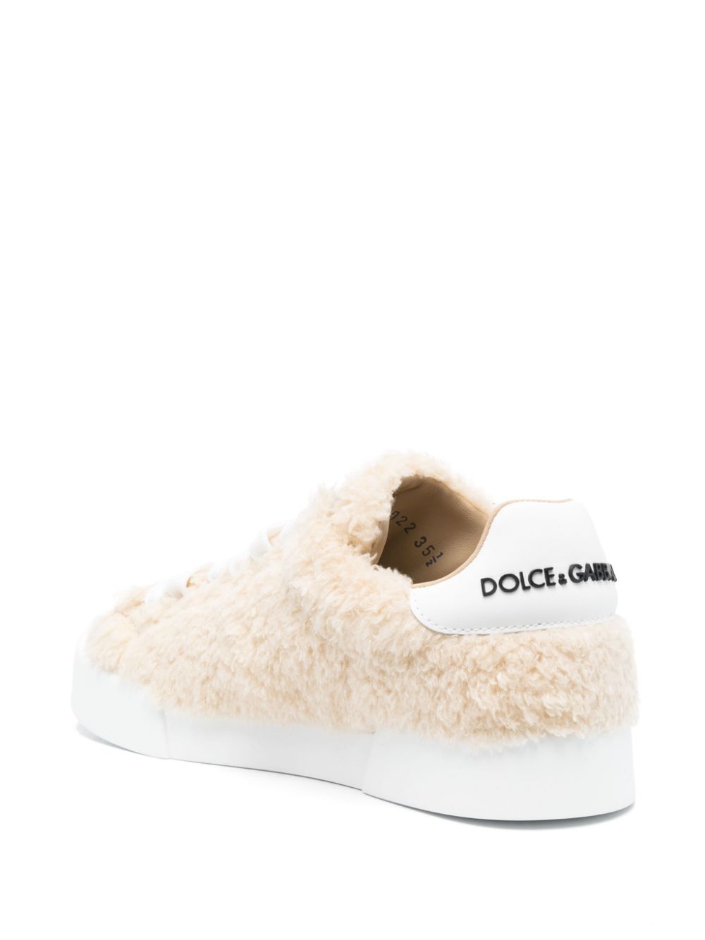 Dolce & Gabbana leather sneakers with embossed logo Sneakers Dolce & Gabbana