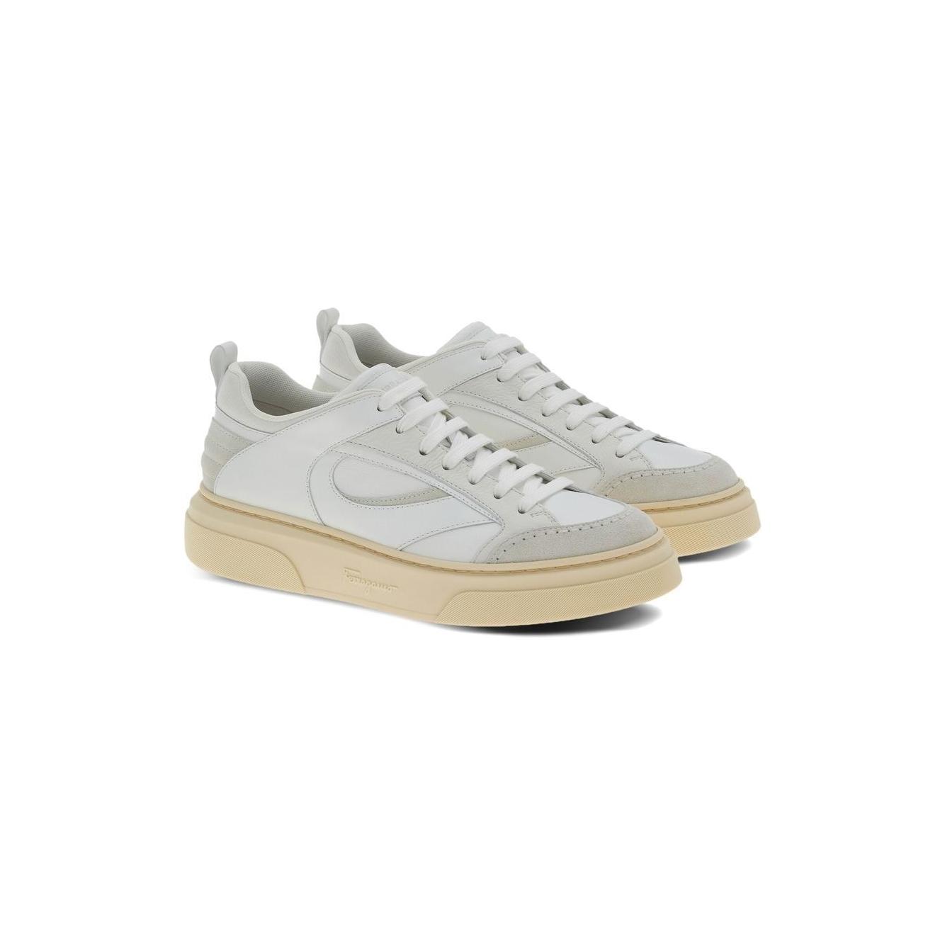 Ferragamo Low Sneakers veal leather white Sneakers Ferragamo