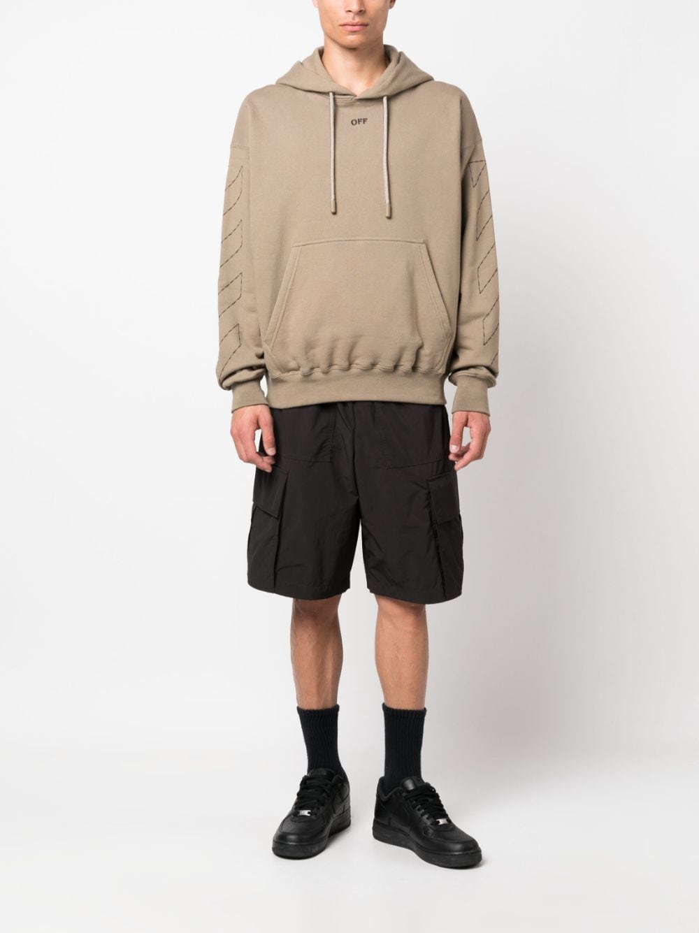 Off White Sweaters Beige Topwear Off White