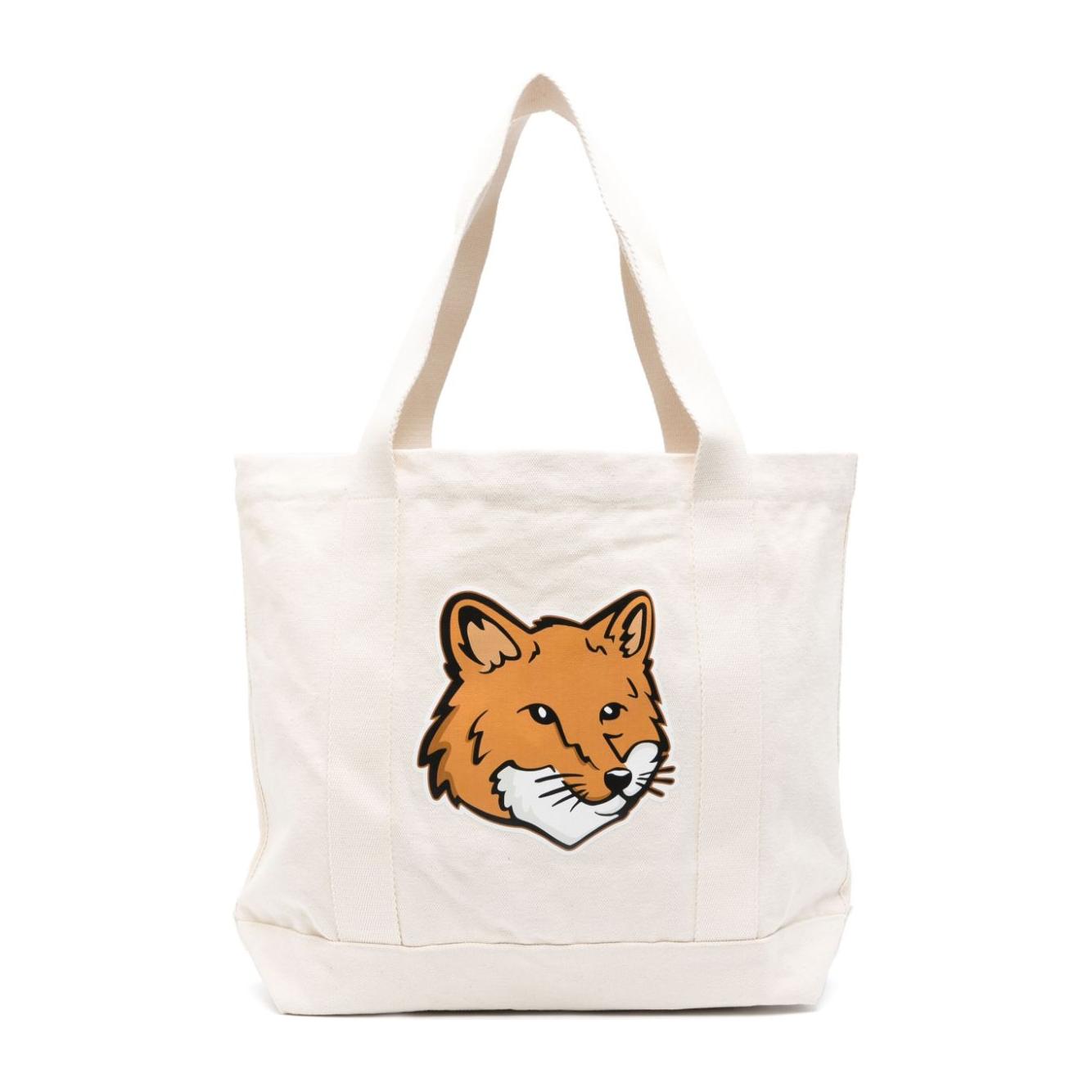 MAISON KITSUNE' Bags.. Beige Shopper Maison Kitsune