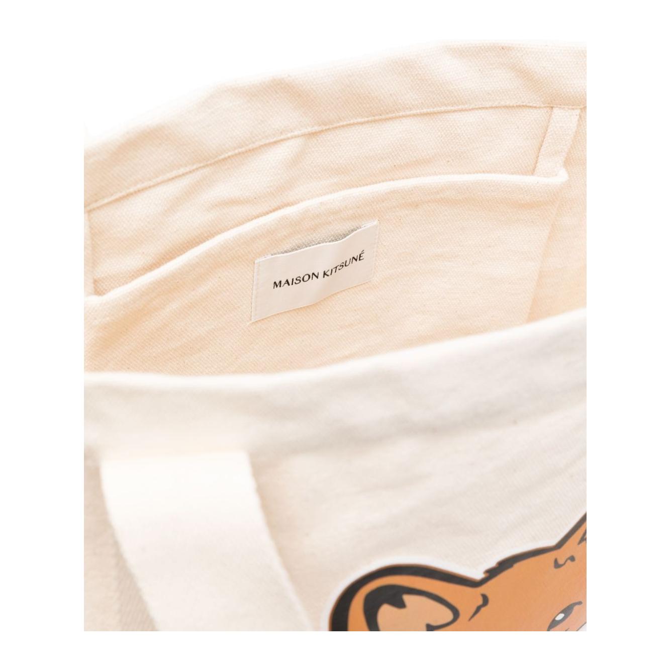 MAISON KITSUNE' Bags.. Beige Shopper Maison Kitsune