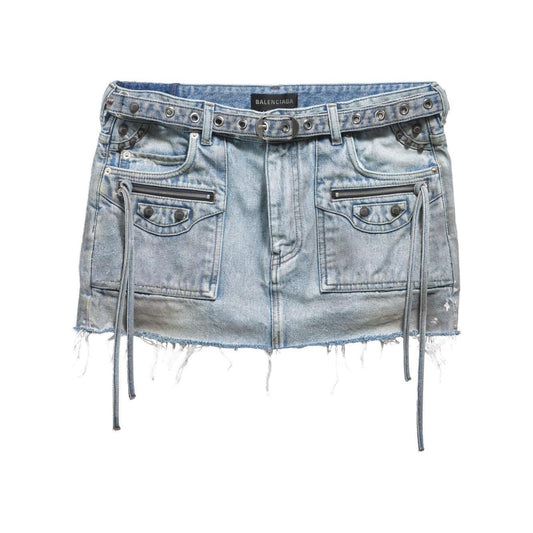 Balenciaga Cagole denim miniskirt Skirts Balenciaga Dark Gray