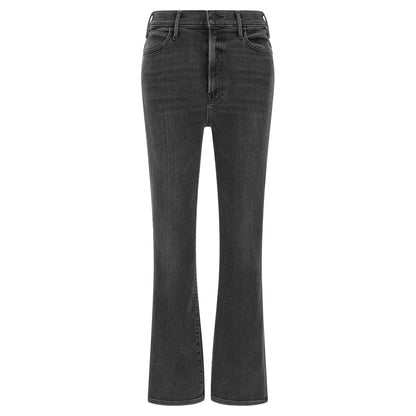 Mother Denim Gray Cotton Flared Jeans