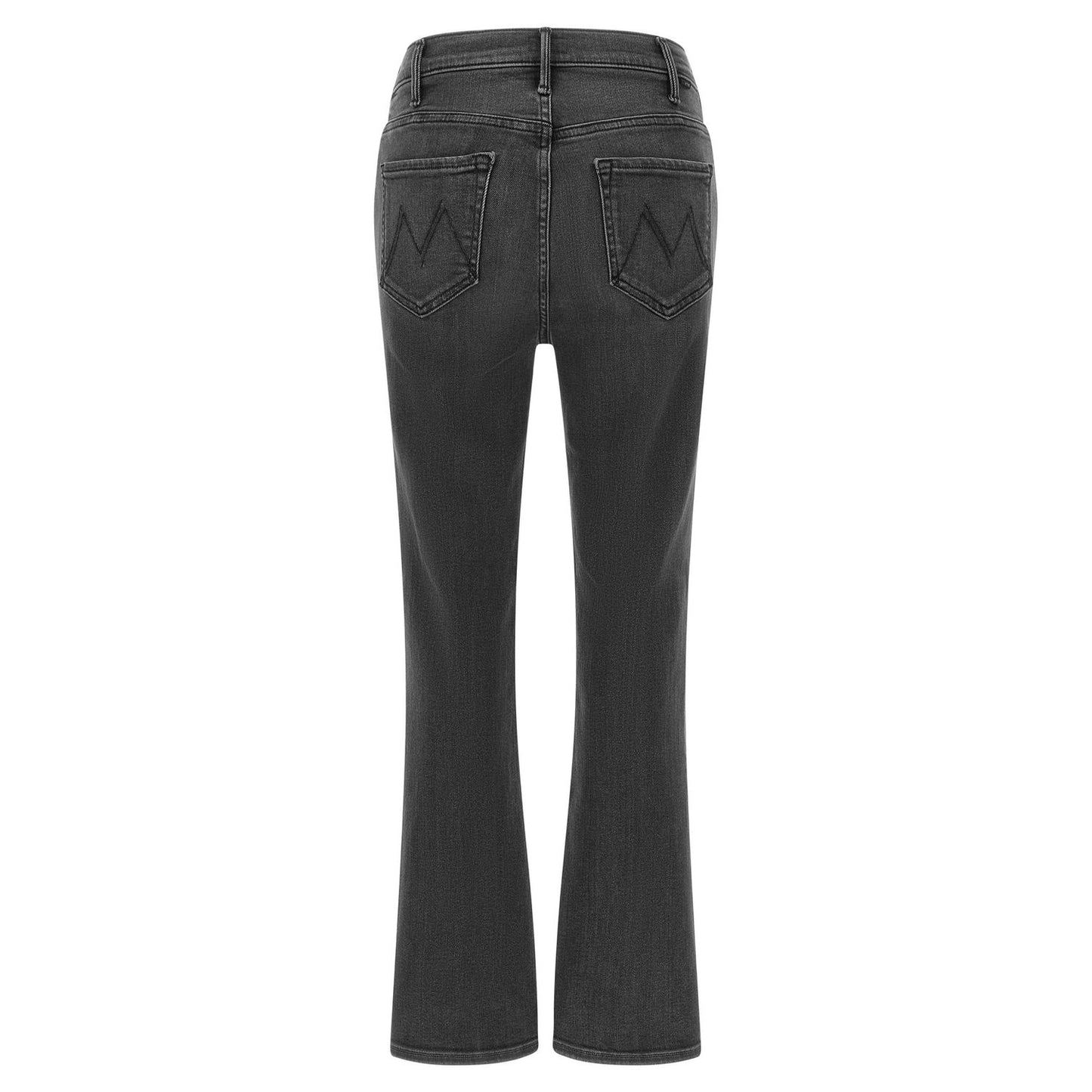 Mother Denim Gray Cotton Flared Jeans