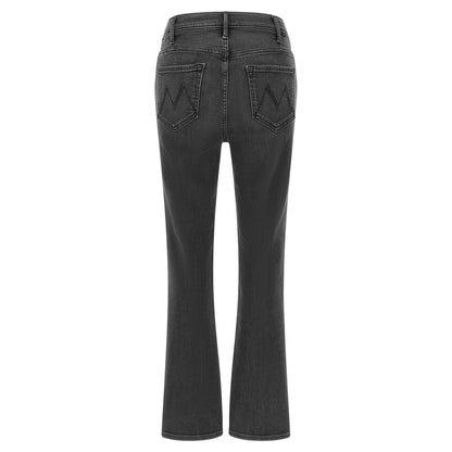 Mother Denim Gray Cotton Flared Jeans