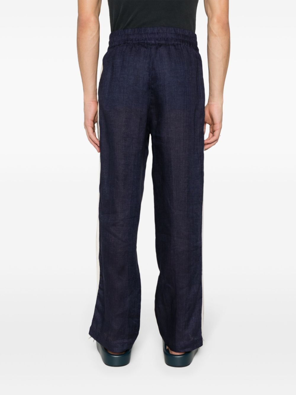 Palm Angels Trousers Blue Trousers Palm Angels