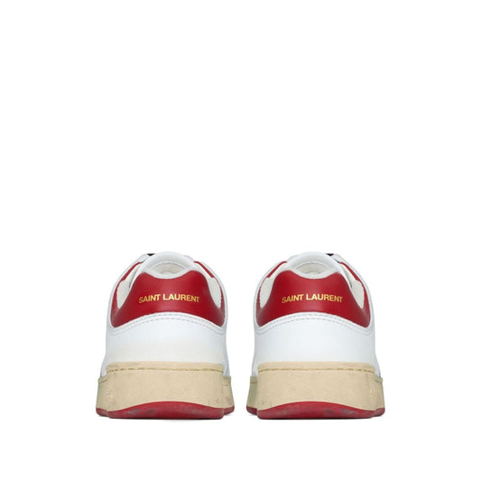 Saint Laurent  Leather Men Sneakers White Sneakers Saint Laurent Light Gray