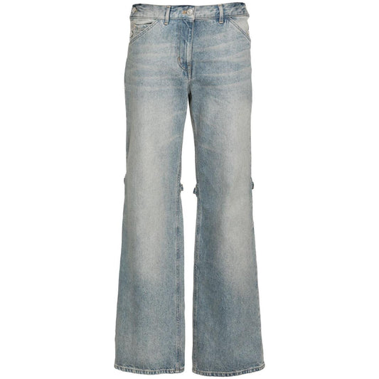 COURREGES PRE Jeans Clear Blue Jeans Courreges Pre Light Slate Gray
