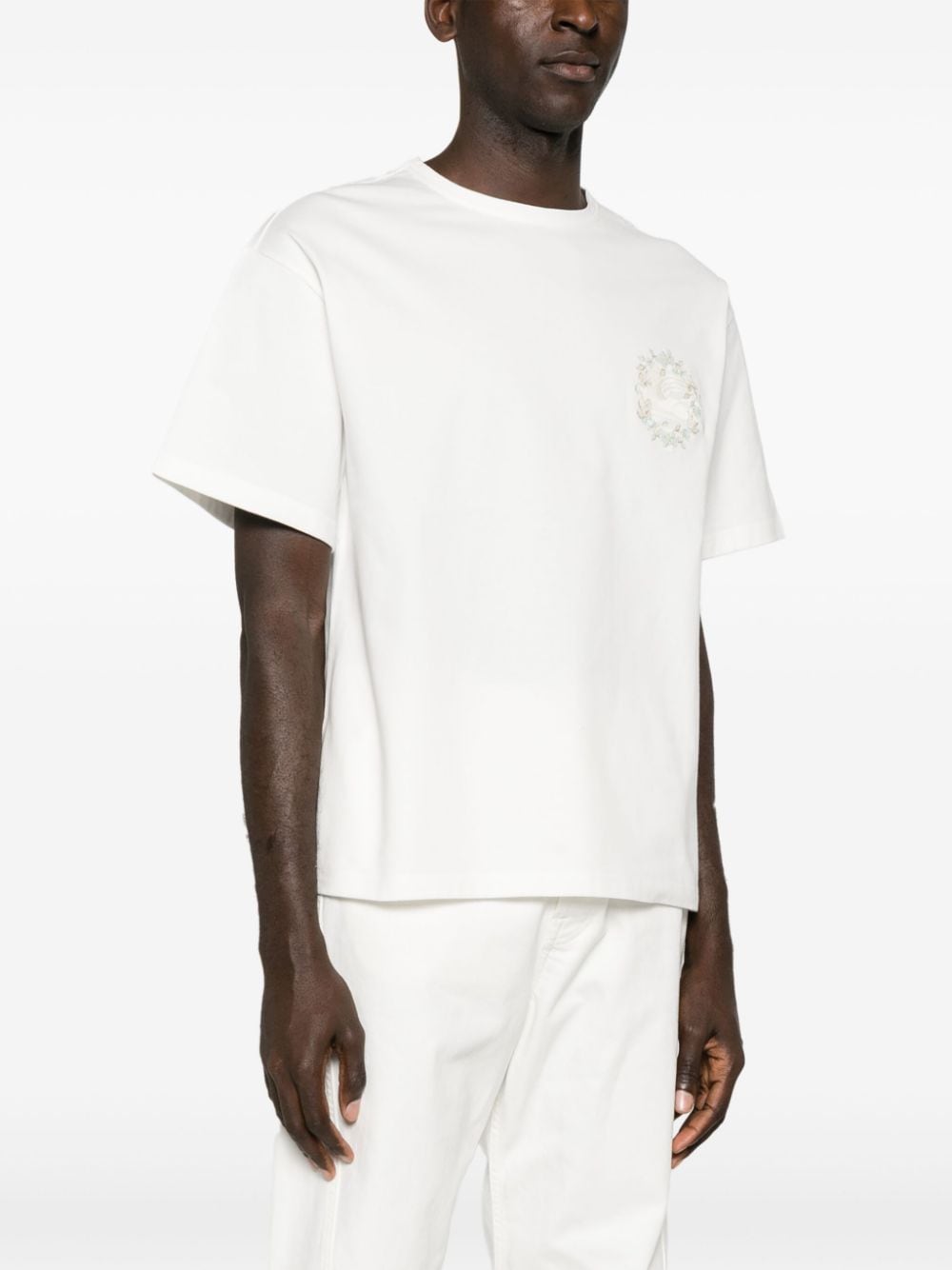 Etro T-shirts and Polos White Topwear Etro