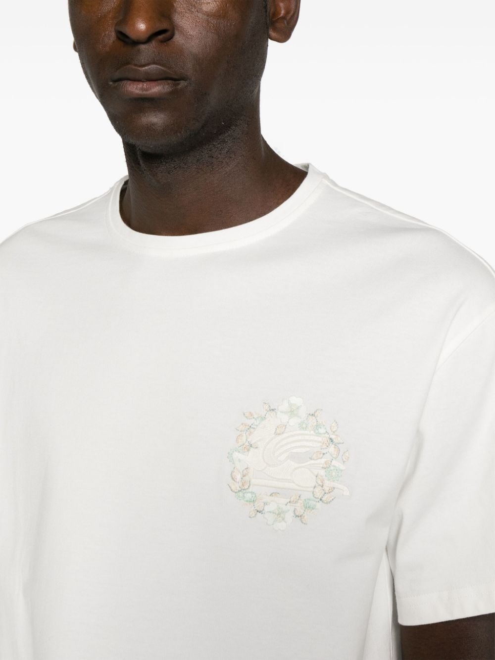 Etro T-shirts and Polos White Topwear Etro