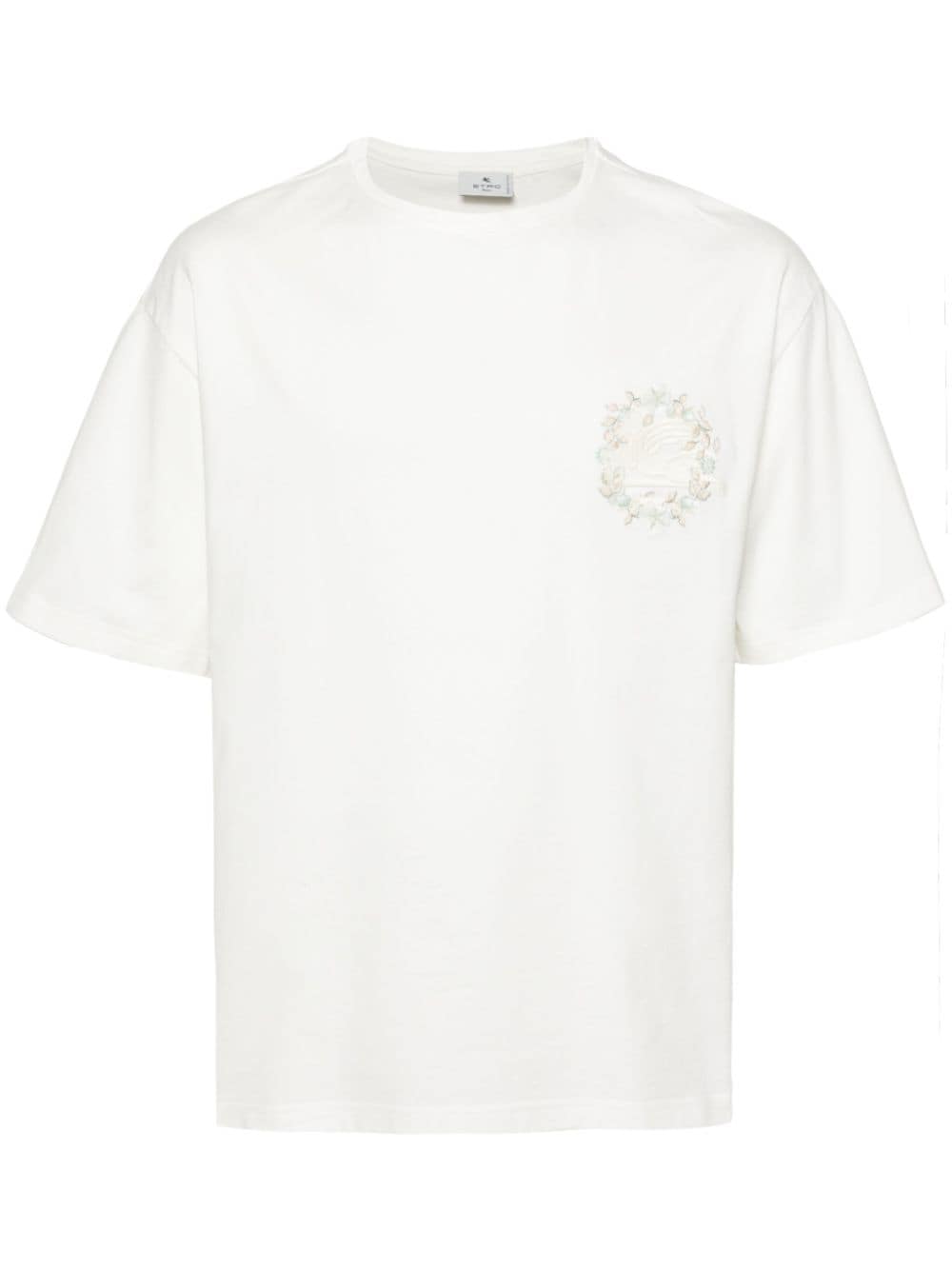 Etro T-shirts and Polos White Topwear Etro