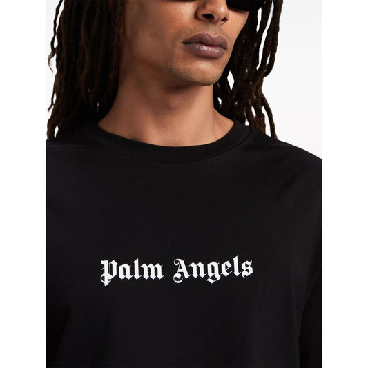 Palm Angels T-shirts and Polos Black Topwear Palm Angels