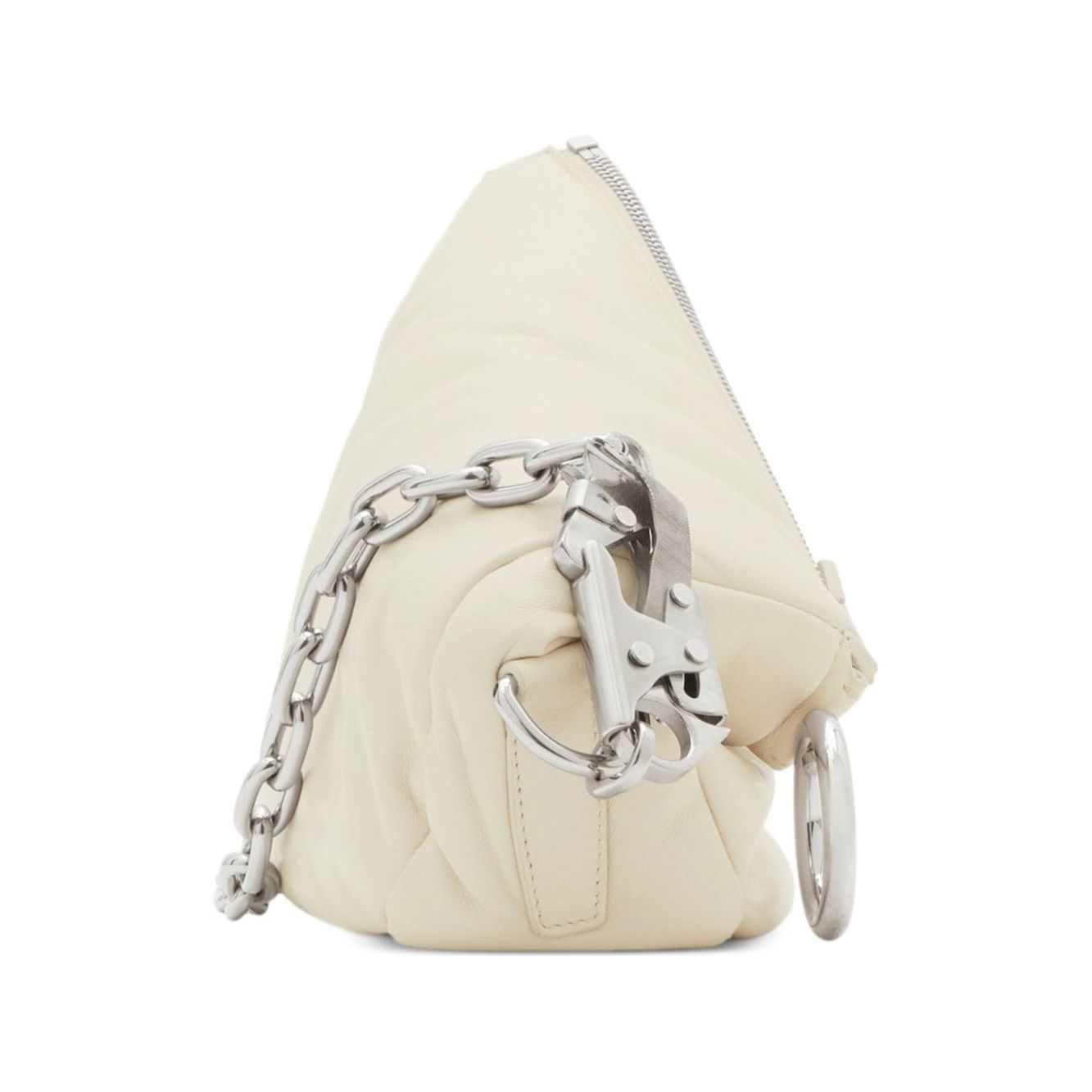 Burberry Small Knight Leather Shoulder Bag Shoulder Burberry Light Gray