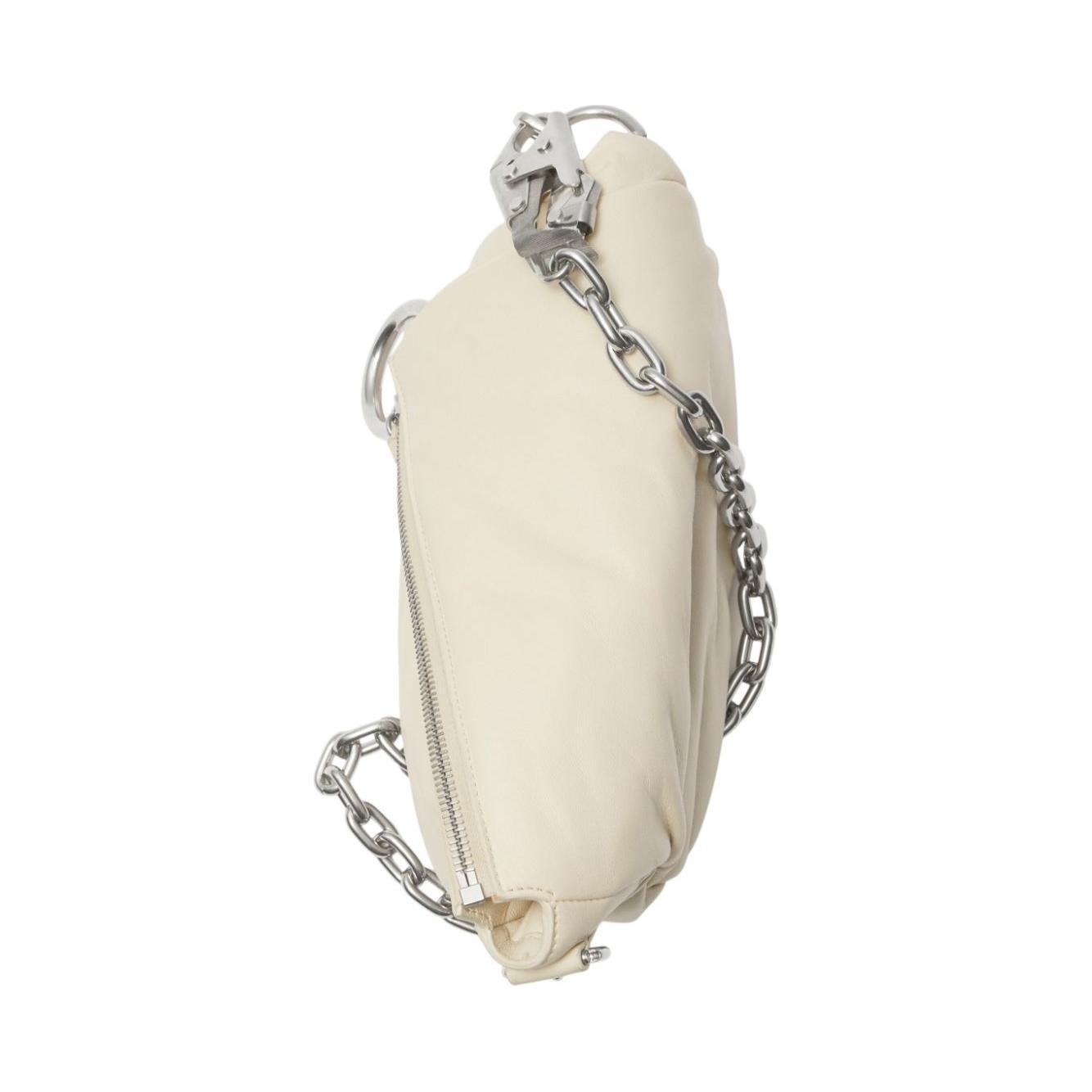 Burberry Small Knight Leather Shoulder Bag Shoulder Burberry Light Gray