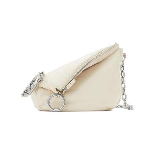 Burberry Small Knight Leather Shoulder Bag Shoulder Burberry Light Gray