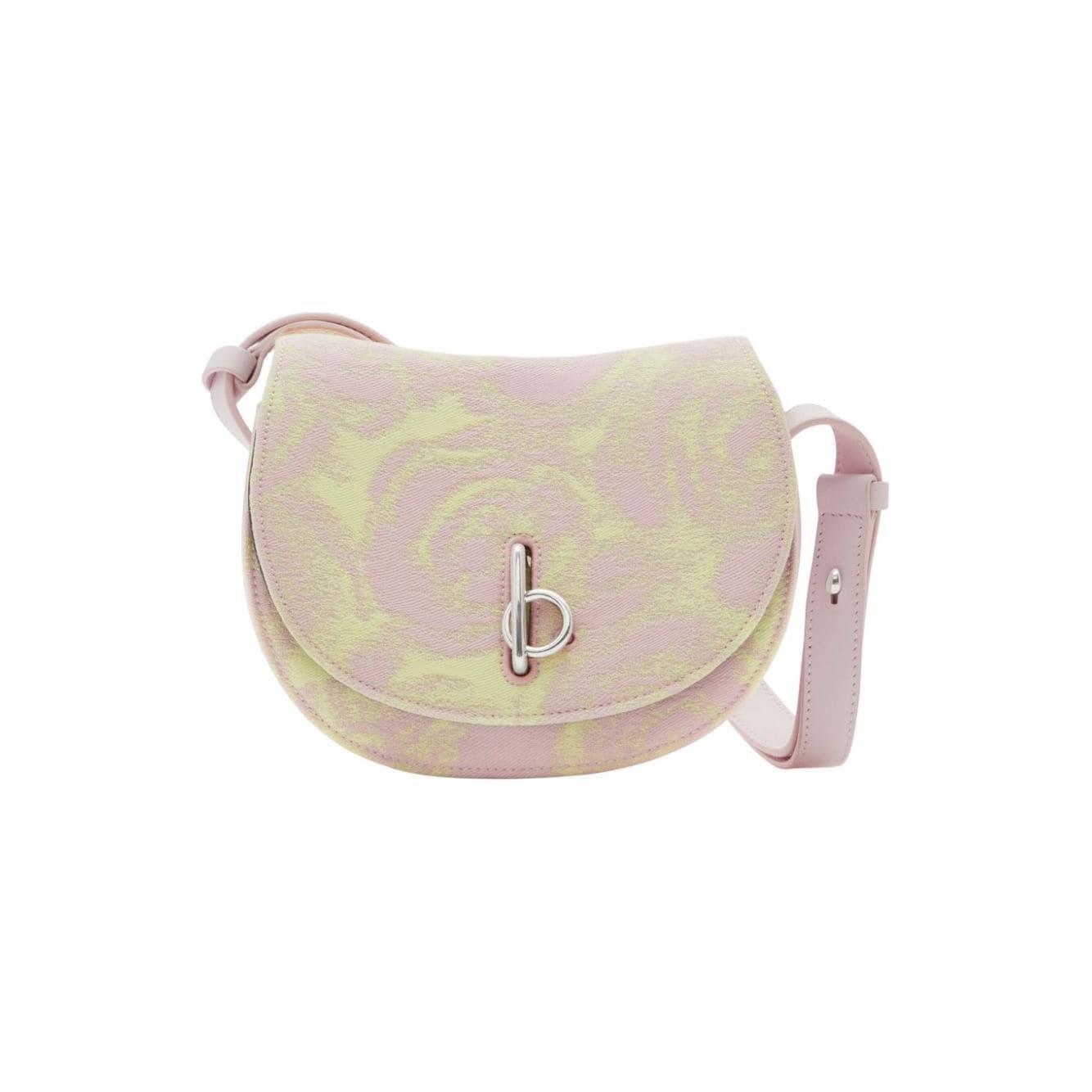 Front view with bag zipped and handles upright.