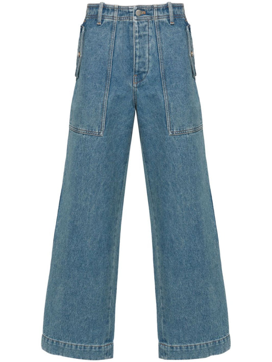 MAISON KITSUNE' Jeans Clear Blue Jeans Maison Kitsune