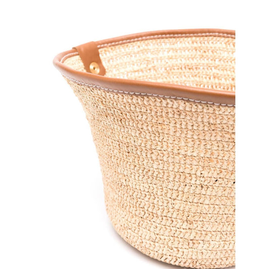 JACQUEMUS Hats Leather Brown Scarves Hats & Gloves JACQUEMUS Wheat