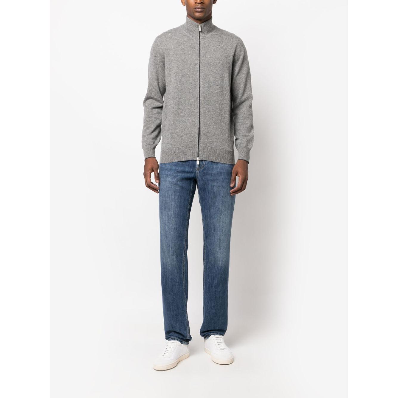 Brunello Cucinelli Sweaters Grey Topwear Brunello Cucinelli