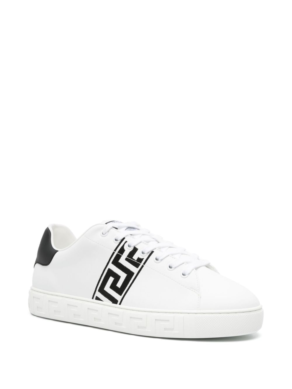 Versace Greca embroidery Men Sneakers White Sneakers Versace