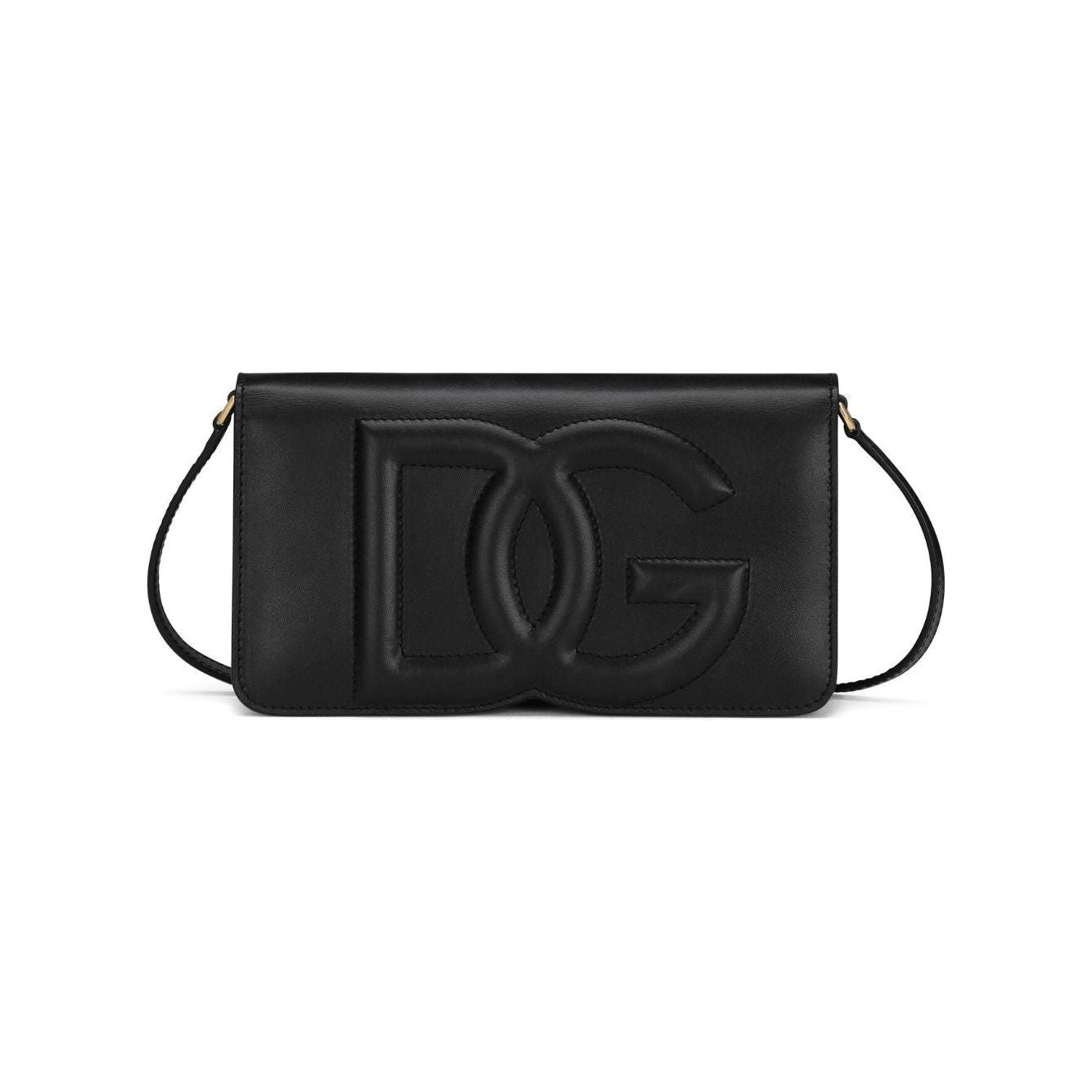 Dolce & Gabbana DG-logo leather shoulder Bag Black Clutches Dolce & Gabbana