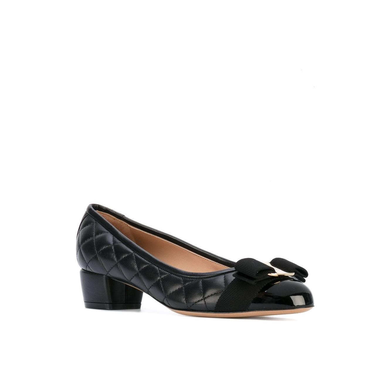 Ferragamo With Heel Black High Heel Ferragamo