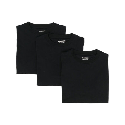 JIL SANDER PLUS T-shirts and Polos Black Topwear Jil Sander Plus