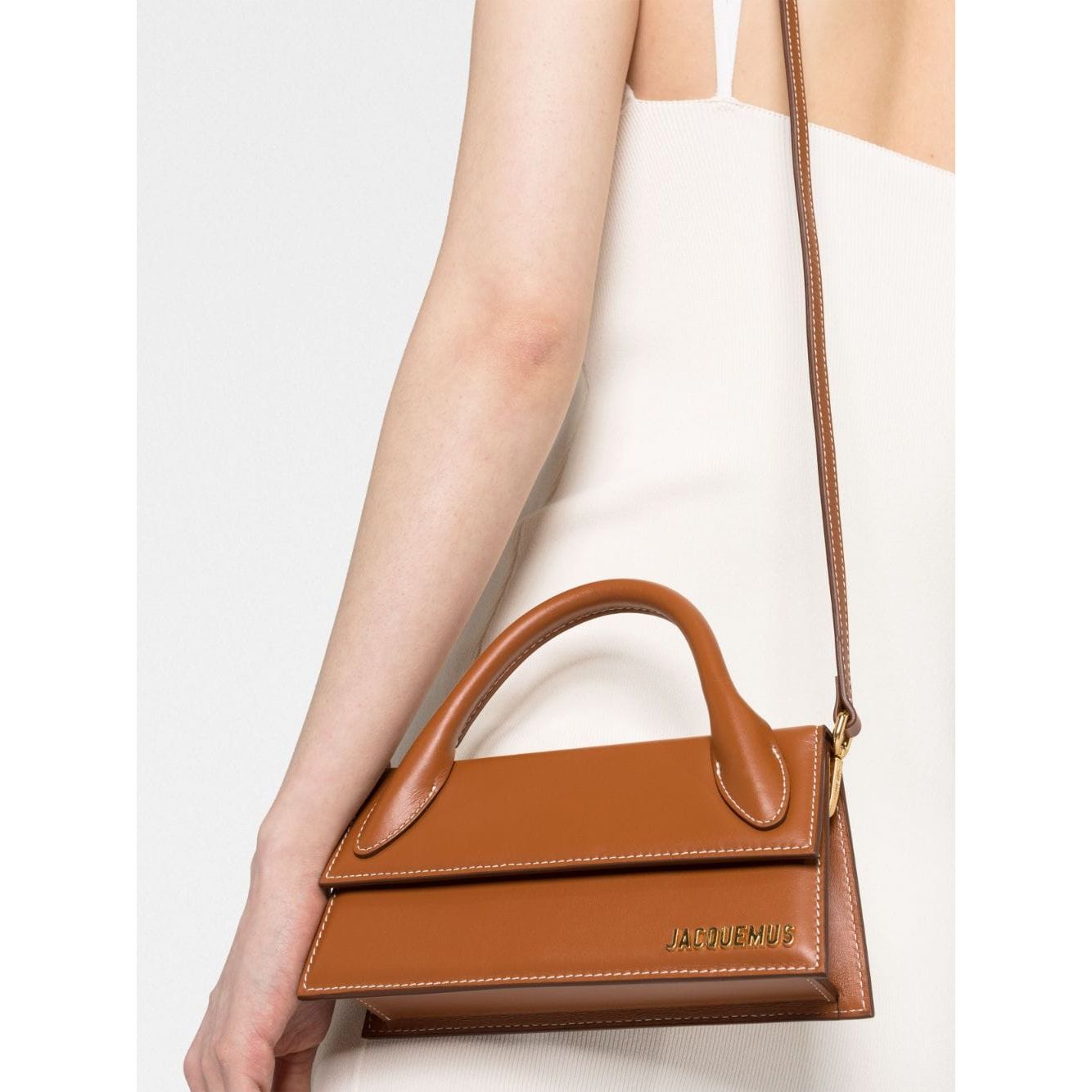 JACQUEMUS Le Chiquito Long mini Bag Brown Handbag JACQUEMUS