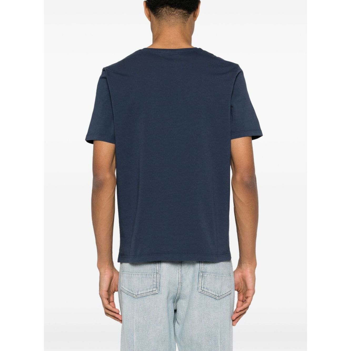 MAISON KITSUNE' T-shirts and Polos Blue Topwear Maison Kitsune'