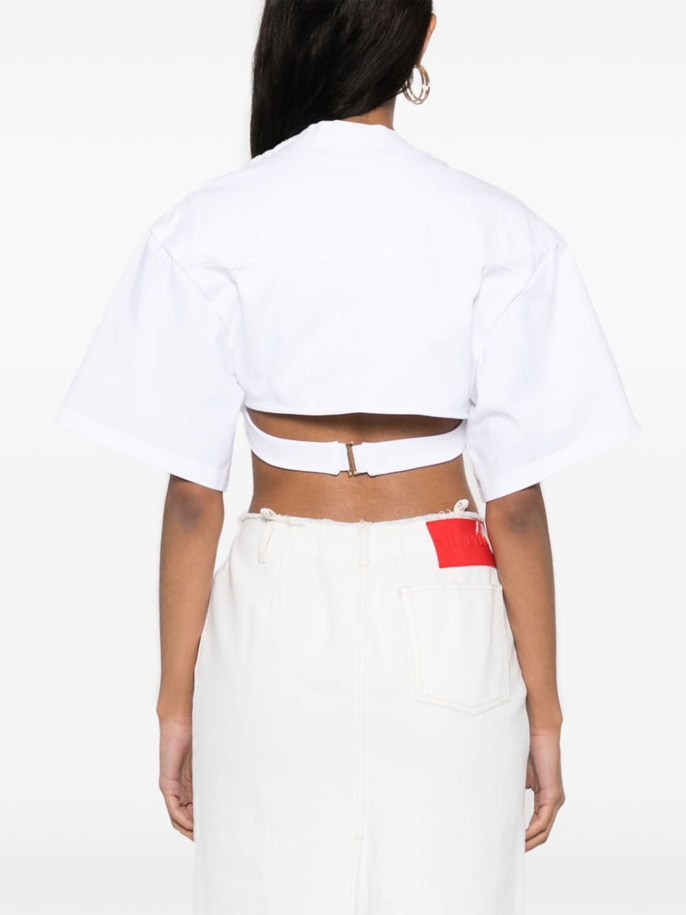 JACQUEMUS T-shirts and Polos White Topwear JACQUEMUS