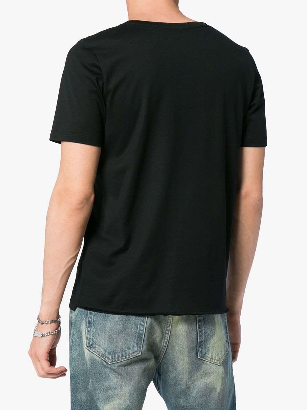 Saint Laurent  T-shirts and Polos Black Topwear Saint Laurent