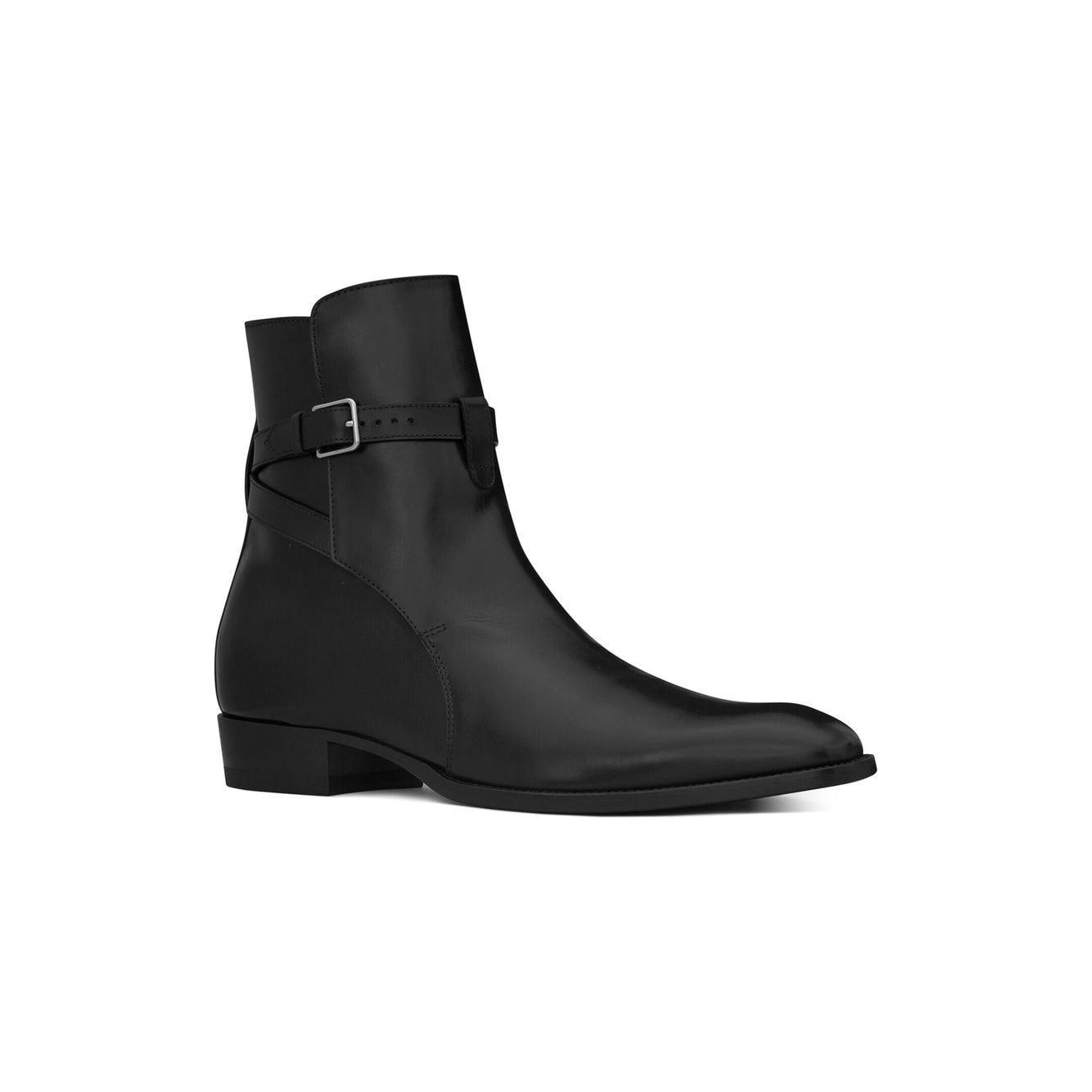 Saint Laurent  Wyatt Jodhpur leather boots Boots