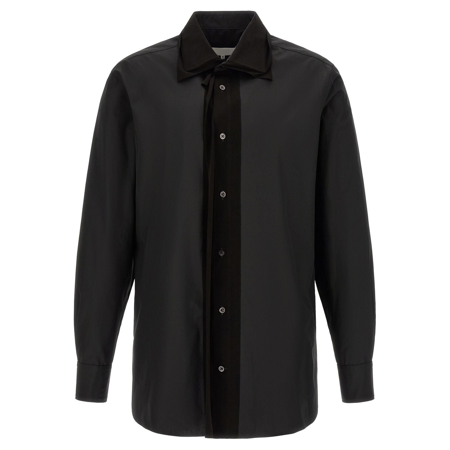 Maison Margiela Black Cotton Blouse