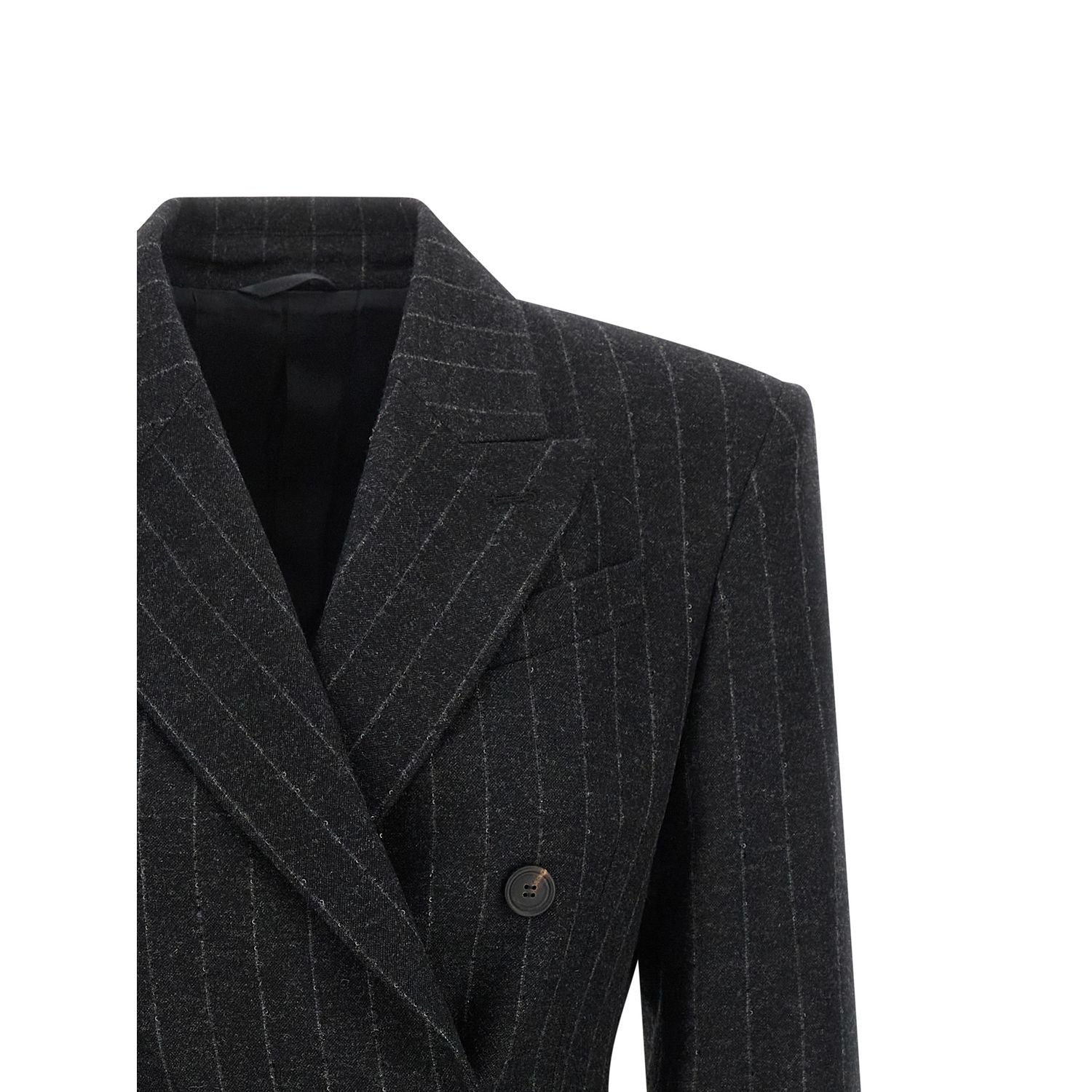 Brunello Cucinelli Gray Virgin Wool Blazer
