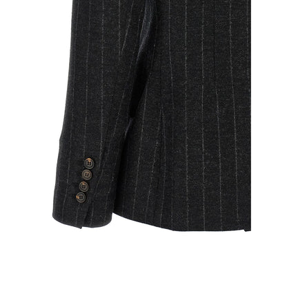 Brunello Cucinelli Gray Virgin Wool Blazer