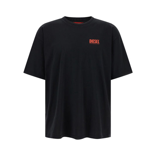 Diesel Black Cotton T-Shirt