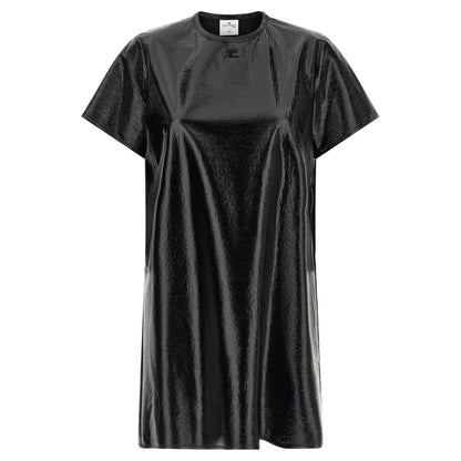 Courrèges Black Viscose Short Dress