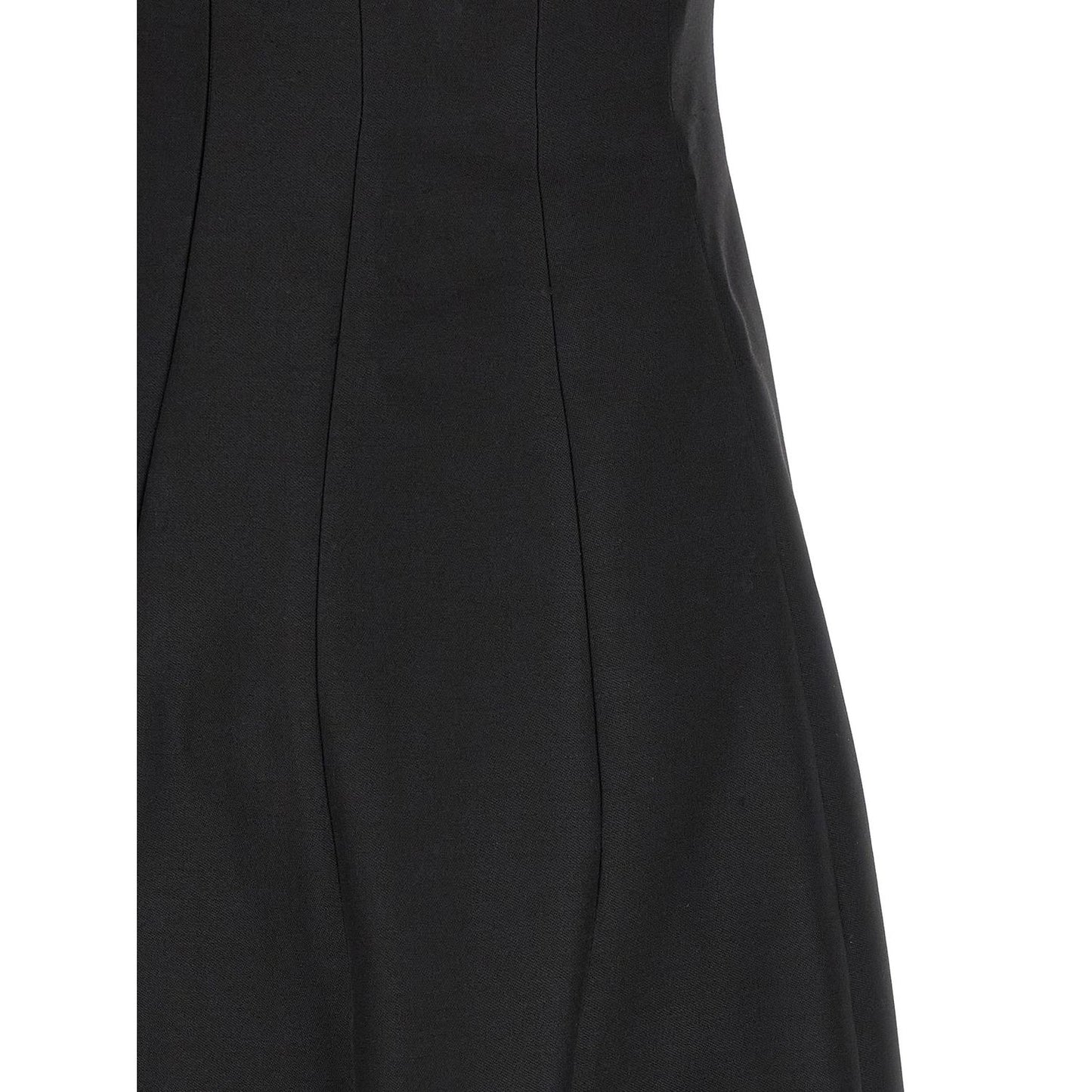 Khaite Black Wool Long Dress
