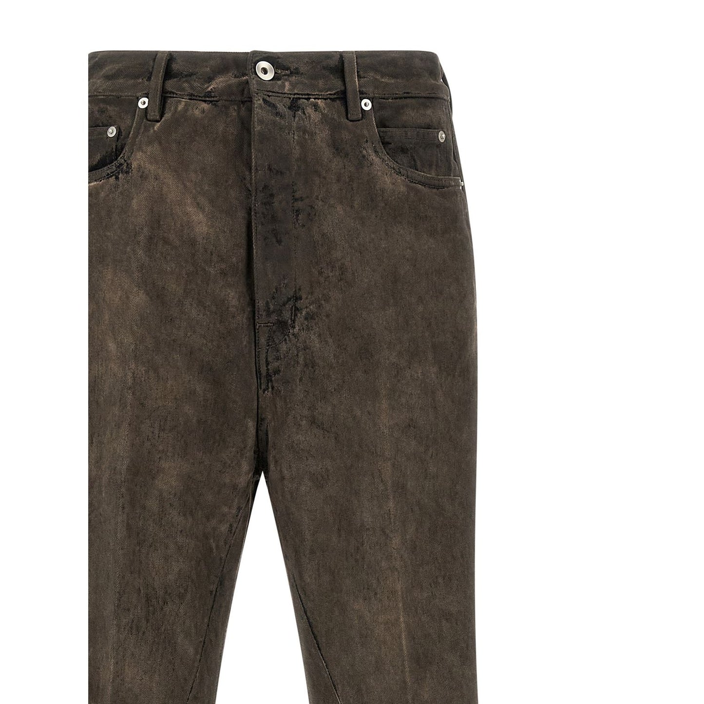Rick Owens Gray Cotton Bootcut Jeans