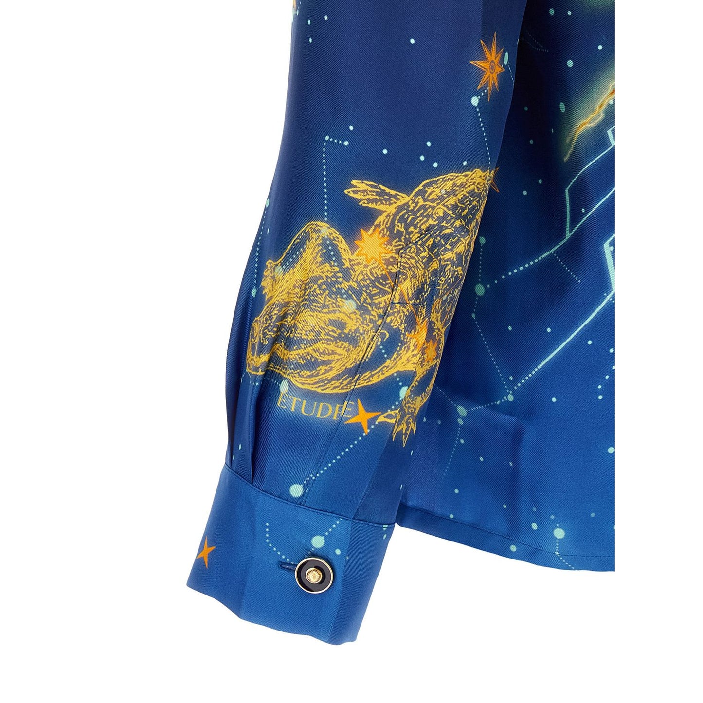 Casablanca Blue Silk Blouse