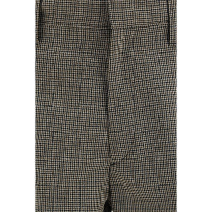 Prada Brown Wool Oves Aries Pants