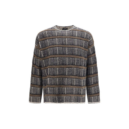 Giorgio Armani Blue Silk Sweatshirt