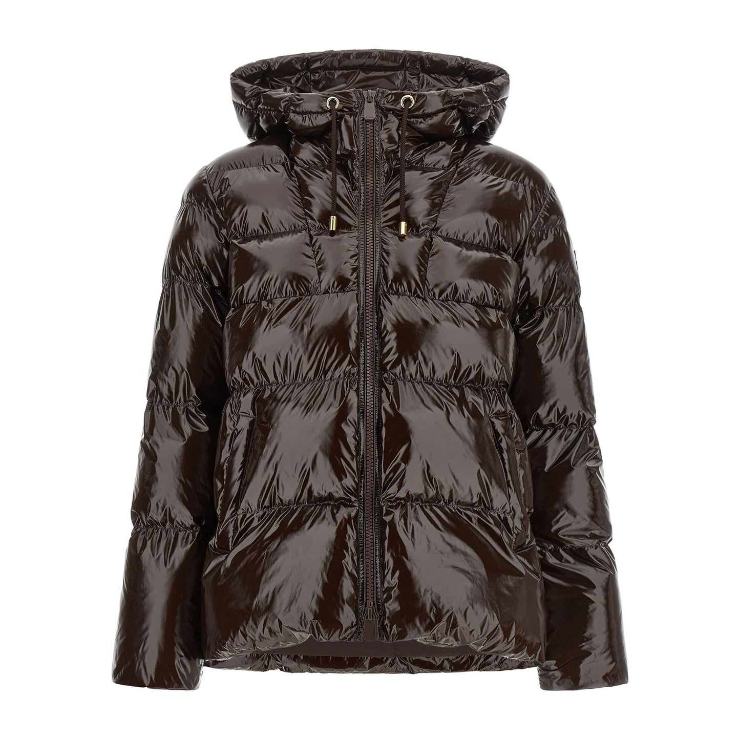 PINKO Brown Polyamide Full-Length Jacket