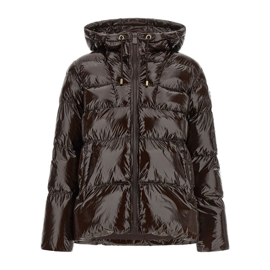 PINKO Brown Polyamide Full-Length Jacket